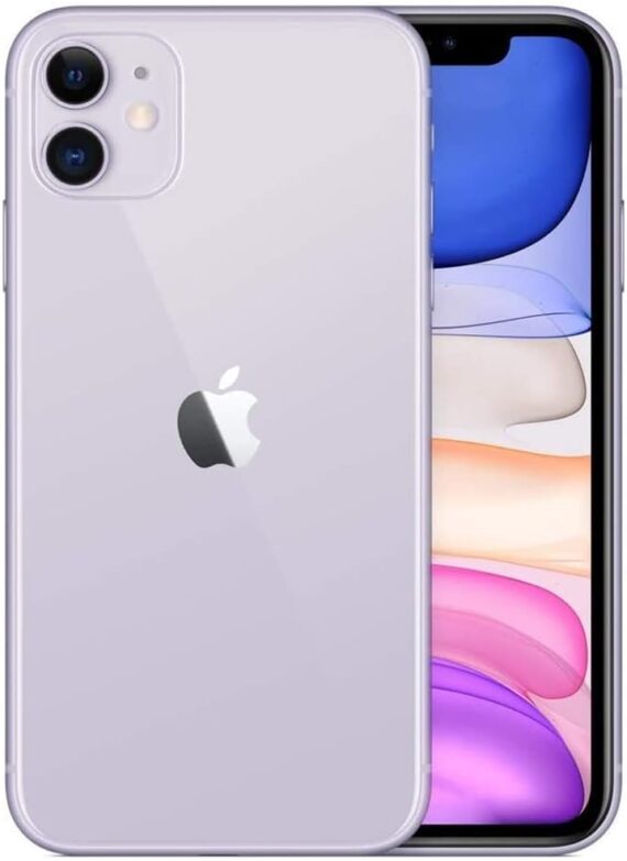 Apple iPhone 11, 64GB, Purple - Fully Unlocked (Renewed)