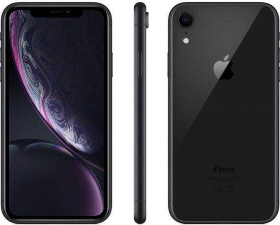 Apple iPhone XR, Fully Unlocked, 64 GB - Black (Renewed)