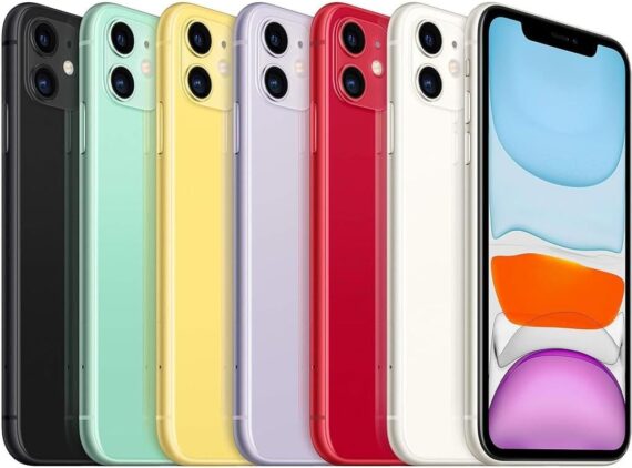 Apple iPhone 11, 64GB, Purple - Fully Unlocked (Renewed)